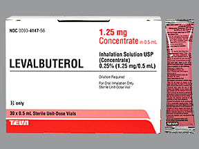 LEVALBUTEROL CONCENTRATE (XOPENEX) 