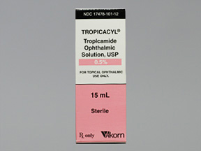 TROPICAMIDE (TROPICACYL) 